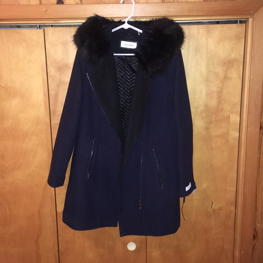 NWT Beautiful Calvin Klein wool coat